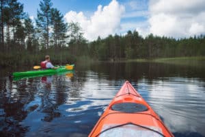 Canoeing im National-Park Repovesi Finnland