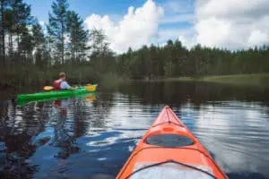 Canoeing im National-Park Repovesi Finnland