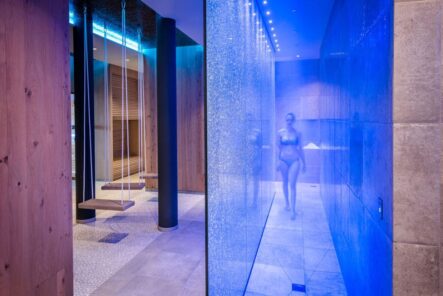 Bayerwaldresort-Hüttenhof-Schaukeln-im-Wellnessbereich Bayerwaldresort Hüttenhof Schaukeln im Wellnessbereich