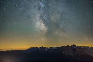 Die Milchstraße über dem Kaunertal ©Christoph Malin