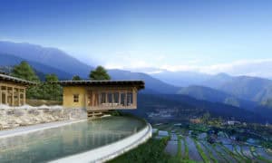 Punakha-Lodge Herrlicher Ausblickr