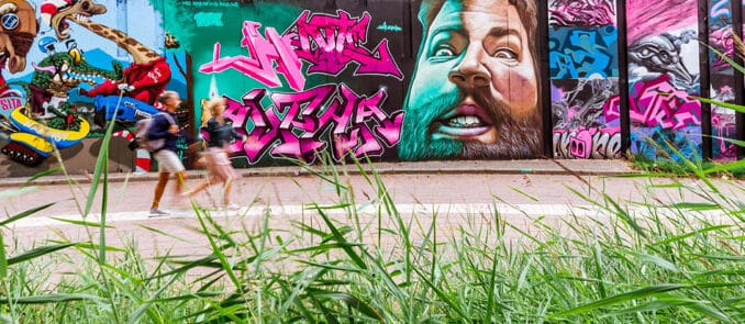 Graffiti at Berenkuil city centre Eindhoven