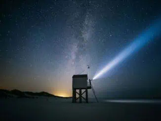 Watteninsel bei Nacht