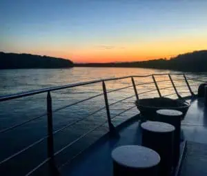Sonnenuntergang auf der Donau @Letzeisen
