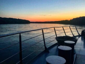 Sonnenuntergang auf der Donau @Letzeisen