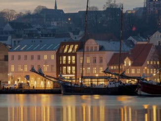 Hotel Hafen Flensburg am Abend
