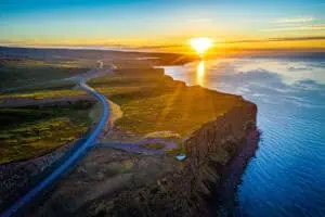 Arctic-Coast-Way_Midnight-sun_©Visit-North-Iceland