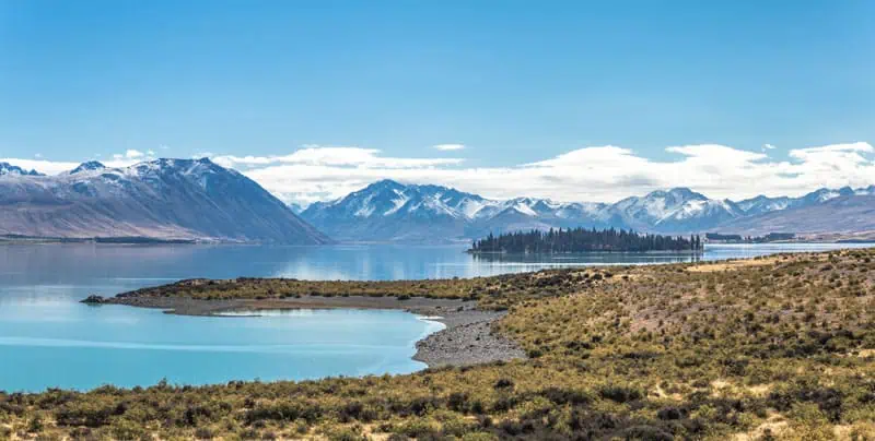 Lake Tekapo Motuariki Island Neuseeland ©Rachel Gillespie