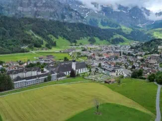Sicht auf Engelberg