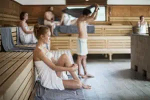 Aussensauna der Therme Meran Therme Meran Luca Meneghel