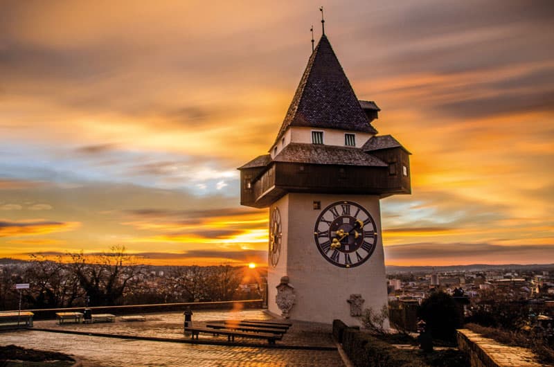 Uhrturm auf dem Schlossberg ©Graz Tourismus Markus Spenger