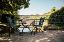 Ausblick auf Terasse ©Landgasthof Hotel Jagstmuehle