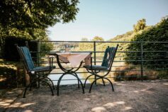 Ausblick auf Terasse ©Landgasthof Hotel Jagstmuehle