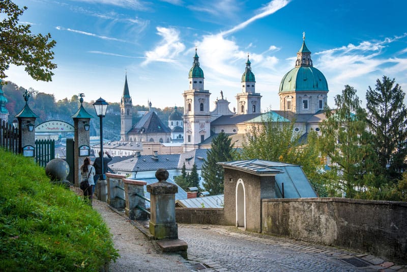 Blick auf den Salzburger Dom ©Tourismus Salzburg Guenter Breitegger