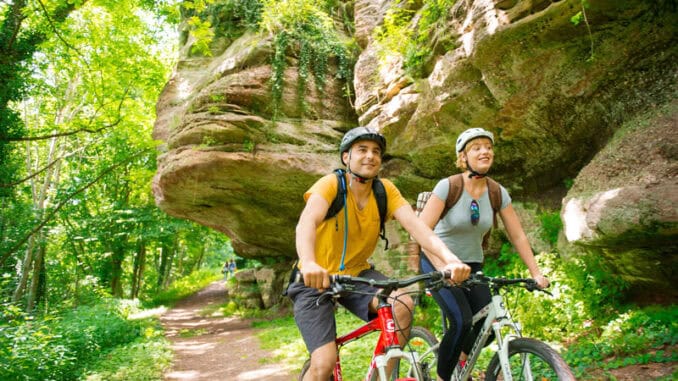 Bike Ausflug im Biosphaerenreservat Nordvogesen Pfaelzerwald ©INFRA ADT