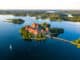 Burg Trakai auf einer Insel im Galve See Litauen ©Giedrius Akelis