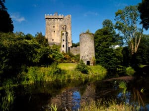 River Martin and Blarney Castle Keep and Towers Blarney Co Cork