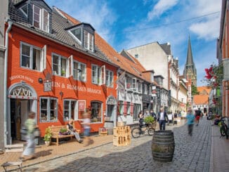 Rote Strasse inFlensburg ©Flensburger Foerde.de IG Rote Strasse