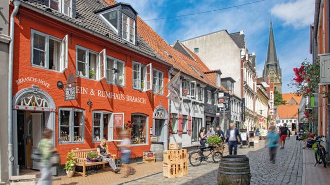 Rote Strasse inFlensburg ©Flensburger Foerde.de IG Rote Strasse