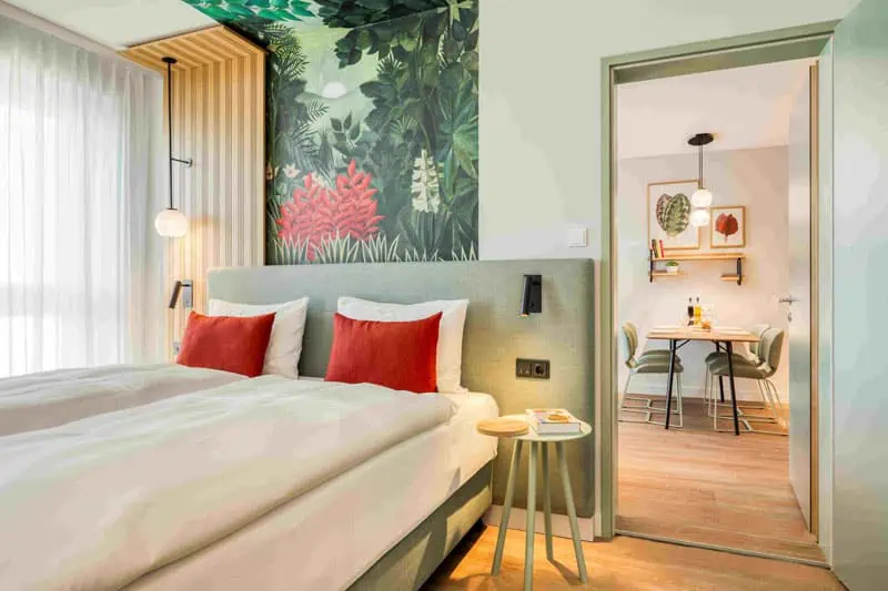 Citadines Danube Vienna Schlafzimmer Deluxe Apartment ©The Ascott Limited