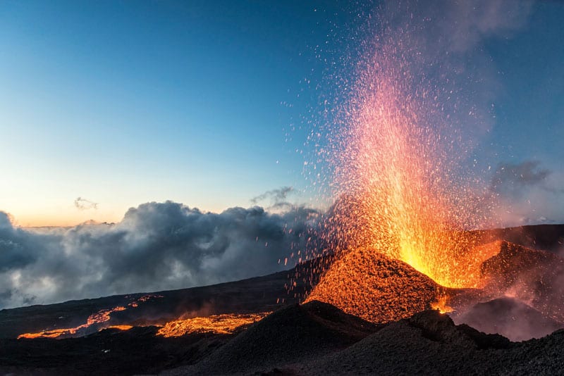 Volcan eruption Piton de la fournaise © IRT Luc Perrot