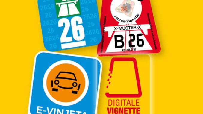 Vignetten 2026 ©ADAC SE Reisen