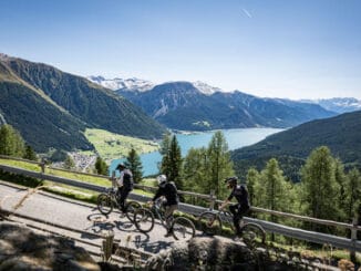 Reschensee Radler ©Manfred Stromberg