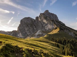 Blick auf den Aggenstein vom Breitenberg