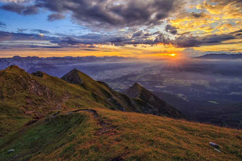 Sonnenaufgang auf der Nockspitze © Innsbruck Tourismus Markus Mair